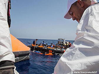 Rescued migrants 'heavily...
